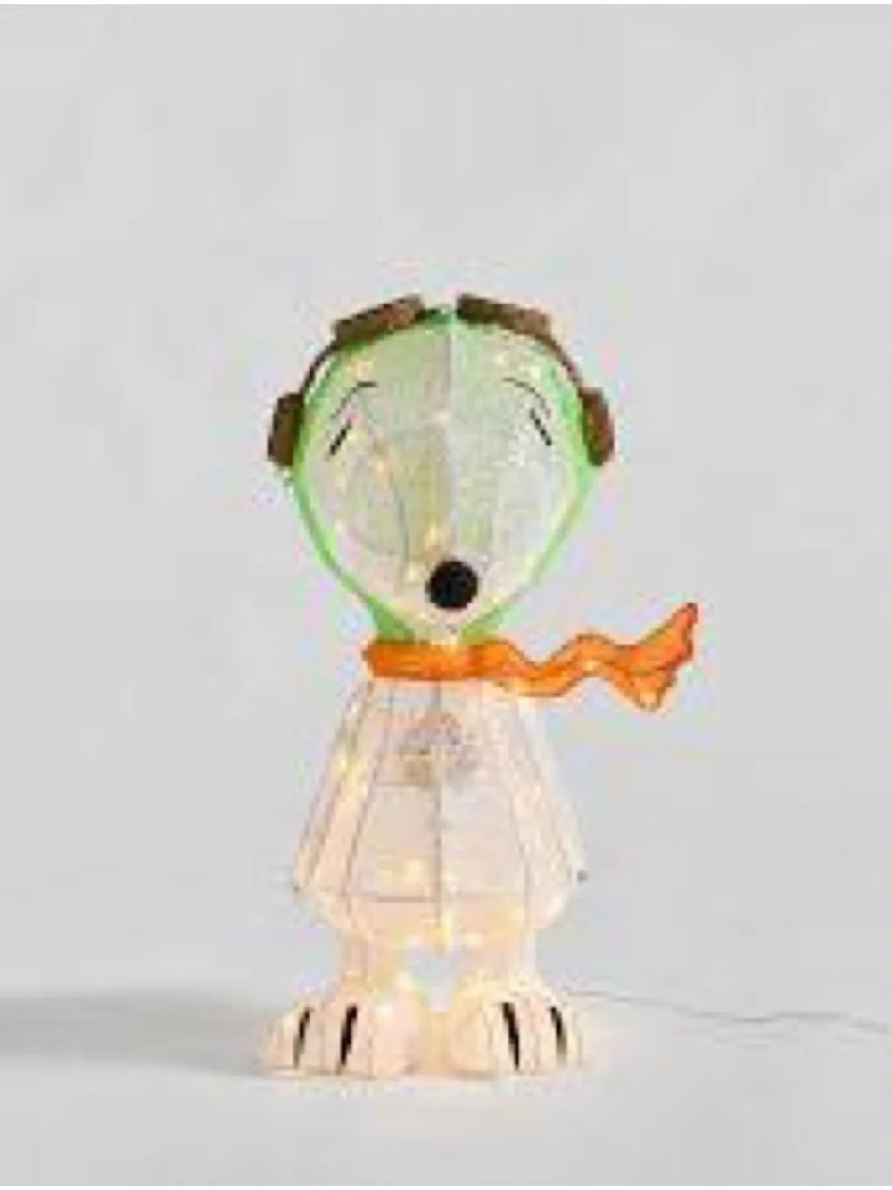 Pottery Barn Great Pumpkin Pilot Snoopy Lit Decor BNIB